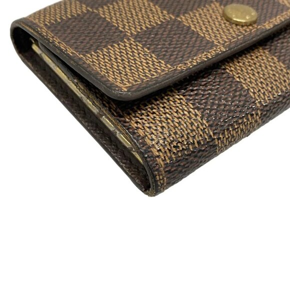 Auth LOUIS VUITTON Multicles 6 N62630 Ebene Damier - CT1005 Key Case - Picture 7 of 13